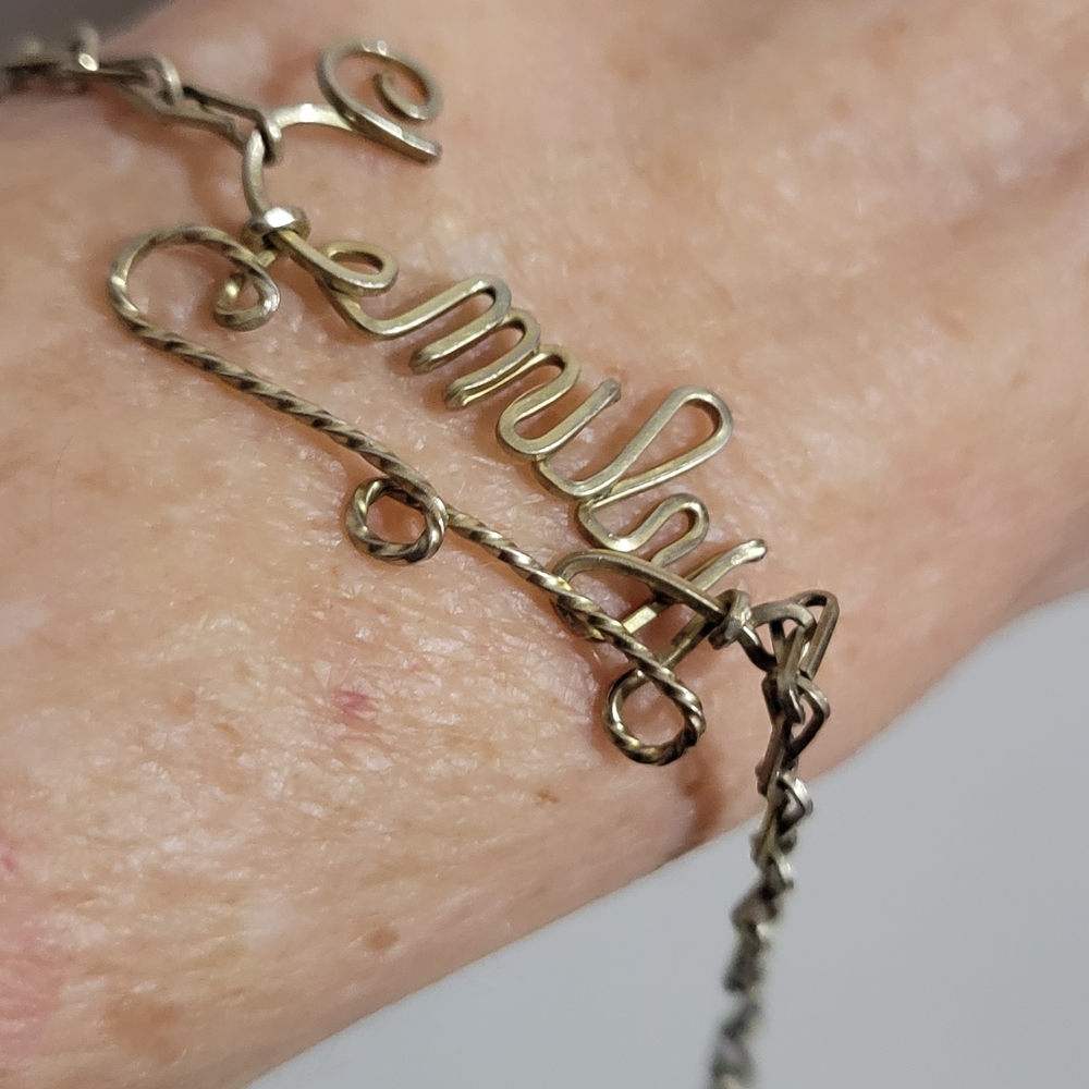Silver Name Bracelet 7"